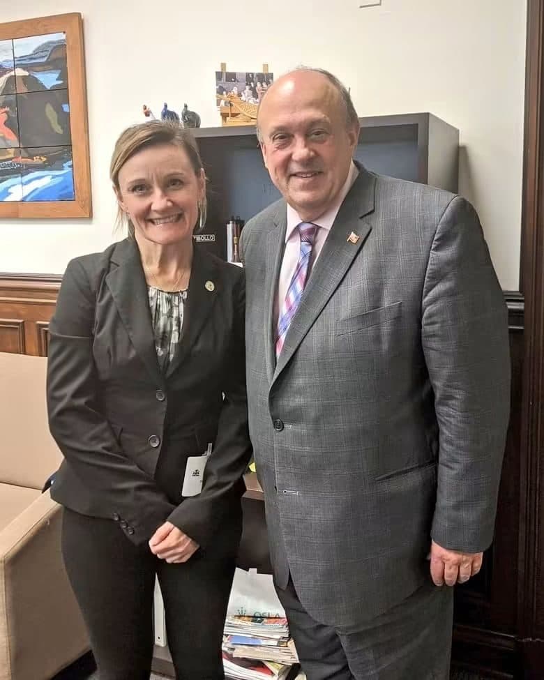 My last handshake before social distancing in March 2020 with the Associate Minister of Mental Health